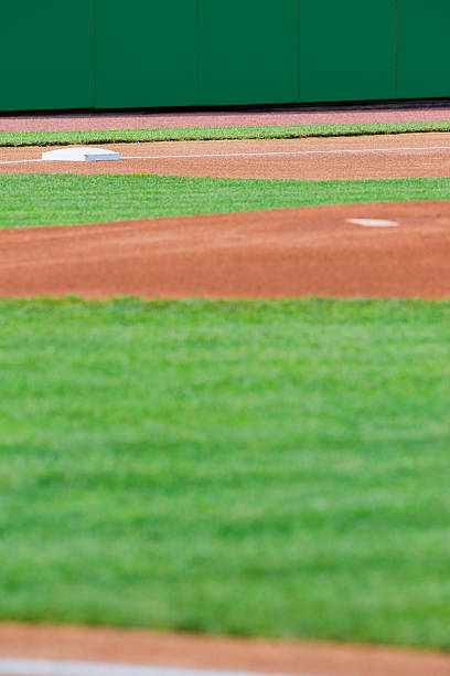 istock Looking across a baseball infield to 3rd base 509345058