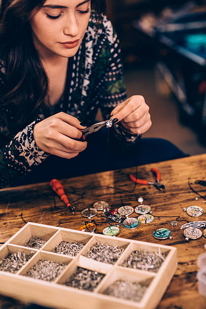 istock Crafting jewelry 509345780