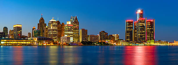 istock Detroit Panorama Skyline Michigan USA 509347434