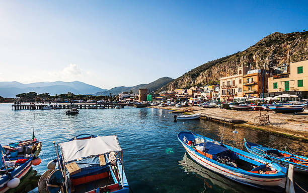 Fishing boats in Mondello.