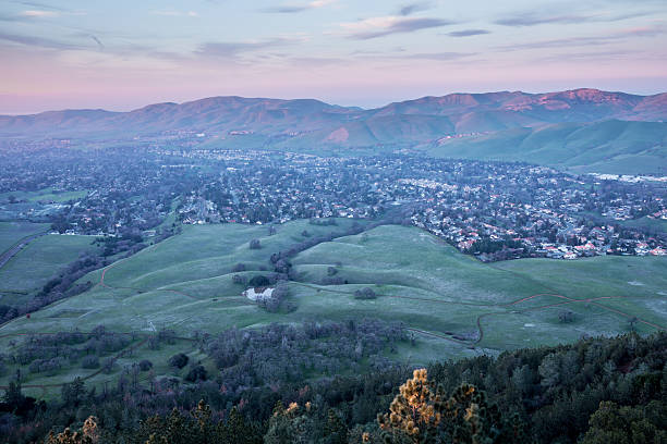 zachód słońca w park stanowy mount diablo, przeciwwskazania costa gminie, kalifornia - mt diablo state park zdjęcia i obrazy z banku zdjęć