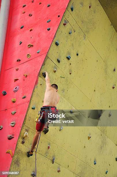 Muscular Man Climbing Stock Photo - Download Image Now - Activity, Adult, Adventure