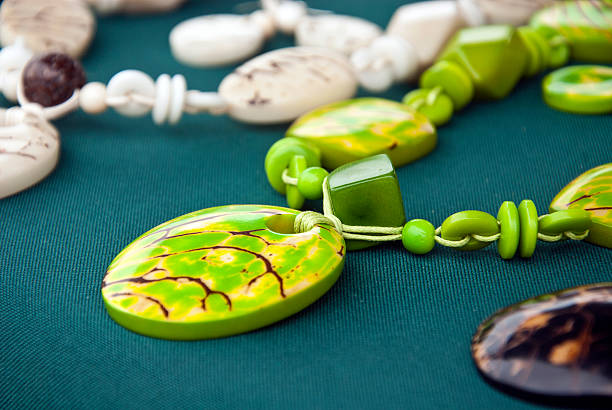 istock Jewelry - Tagua Nut Lime Necklace 509349173