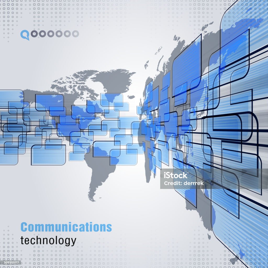 Technologies de Communication - clipart vectoriel de Abstrait libre de droits