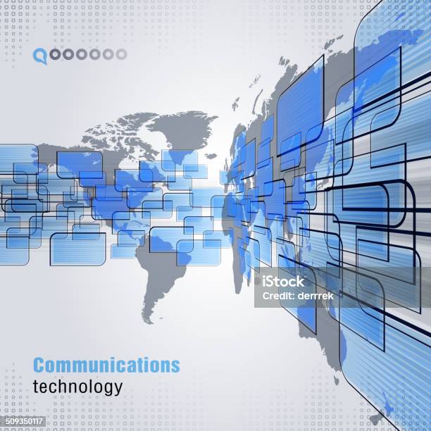 Technologies De Communication Vecteurs libres de droits et plus d'images vectorielles de Abstrait - Abstrait, Affaires internationales, Afrique