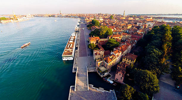 aerial view of venice