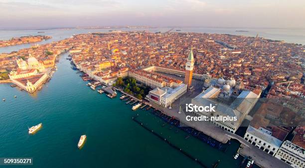 Aerial View Of Venice With Saint Marks Square Stock Photo - Download Image Now - Venice - Italy, Aerial View, High Angle View