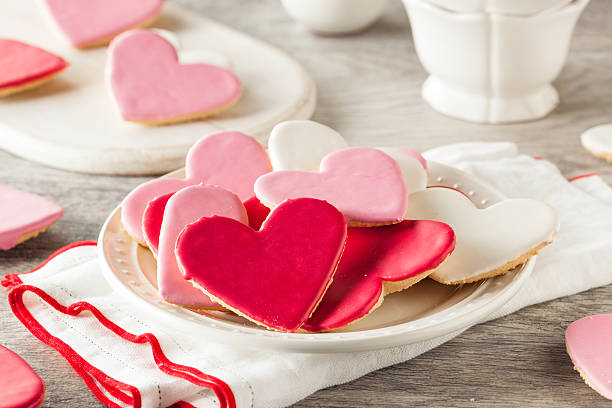istock Heart Shaped Valentine's Day Sugar Cookies 509350330