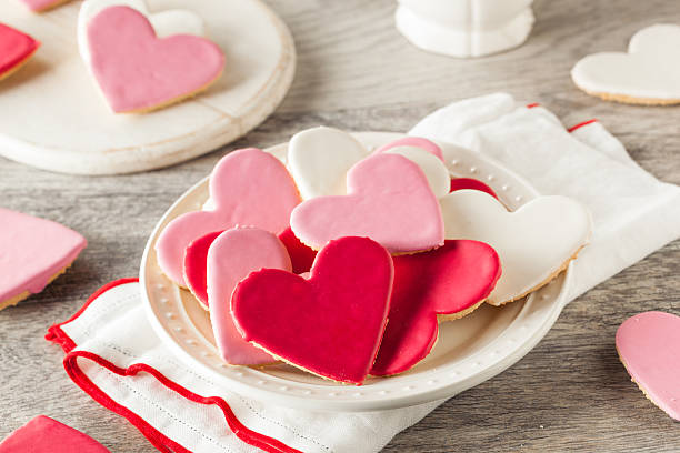 istock Heart Shaped Valentine's Day Sugar Cookies 509350484
