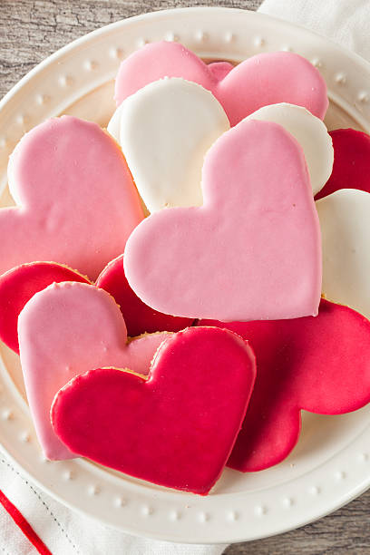 istock Heart Shaped Valentine's Day Sugar Cookies 509350546