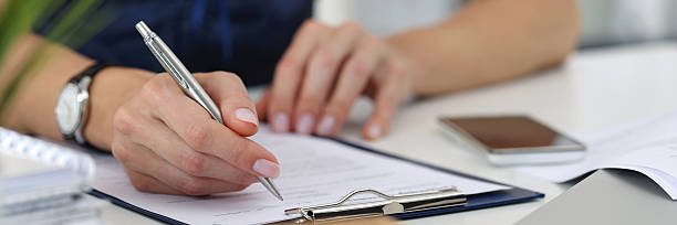 istock Close-up of female hands working at office 509351524