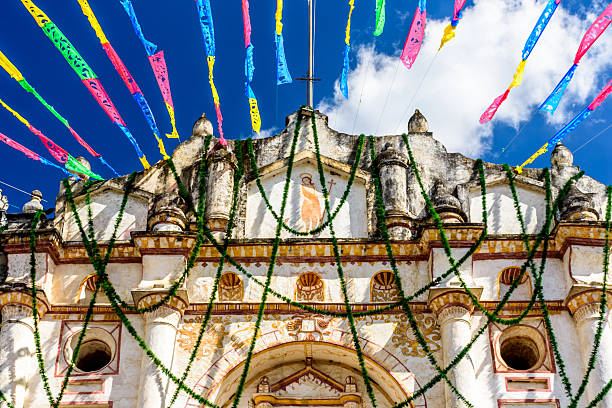 istock Church & festive bunting, Guatemala 509352706