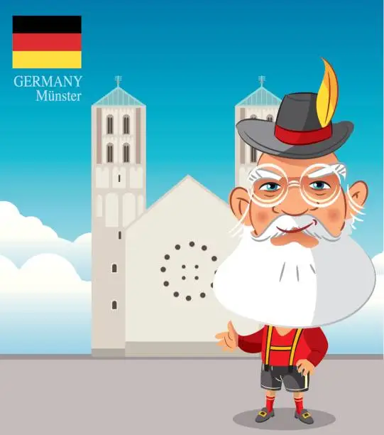 Vector illustration of Münster