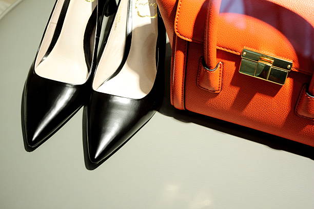 istock Women high heels and bag 509354054