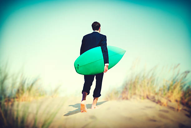 istock Businessman Surf Corporate Holiday Vacation Concept 509354096