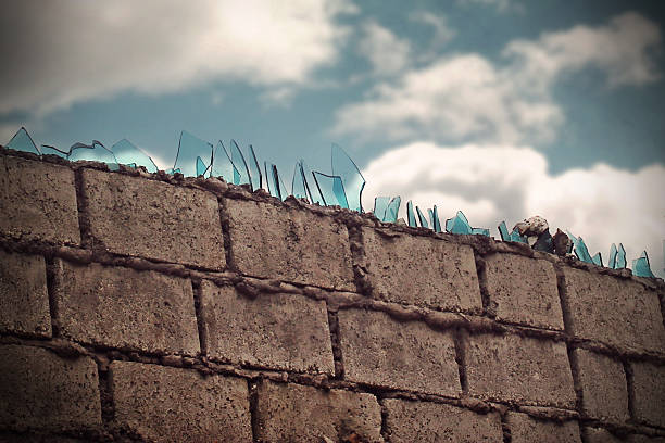 istock Glass Shard Protection Wall 509354186