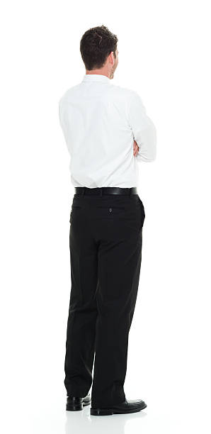 istock Rear view of businessman standing 509360694