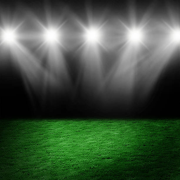 istock Soccer ball on the stadium lawn 509361420