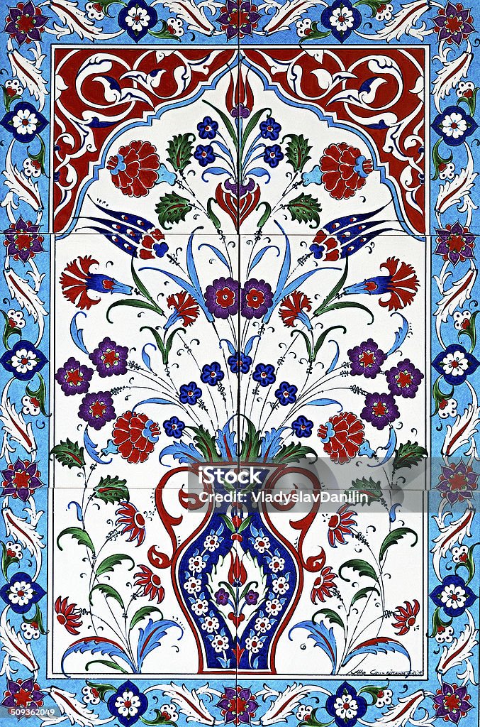ceramic tiles floral ceramic tiles floral patterns from Turkey Abstract Stock Photo