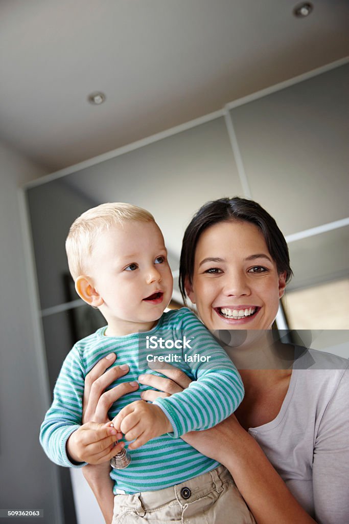 He always finds a way to make me smile Cropped shot of a mother bonding with her son at homehttp://195.154.178.81/DATA/istock_collage/0/shoots/784574.jpg 12-23 Months Stock Photo