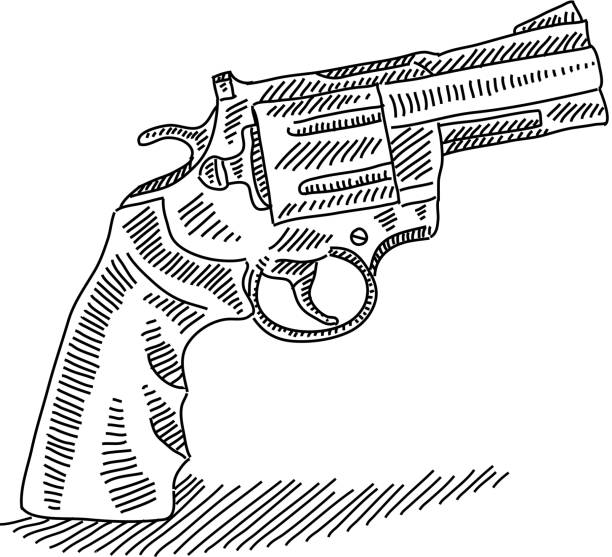 Ilustración de Pistola De Dibujo y más Vectores Libres de Derechos de Dibujo  - Dibujo, Arma de mano, Arma - iStock