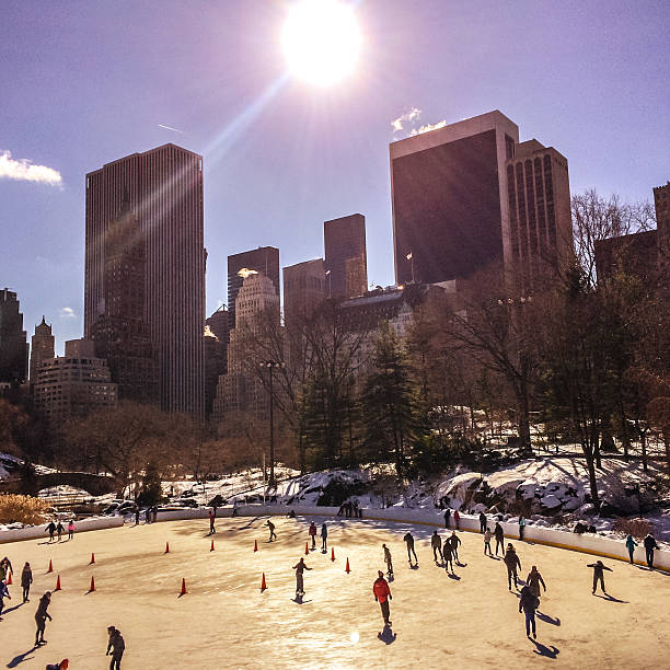 istock People ice-skating in Central Park, New York 509364125