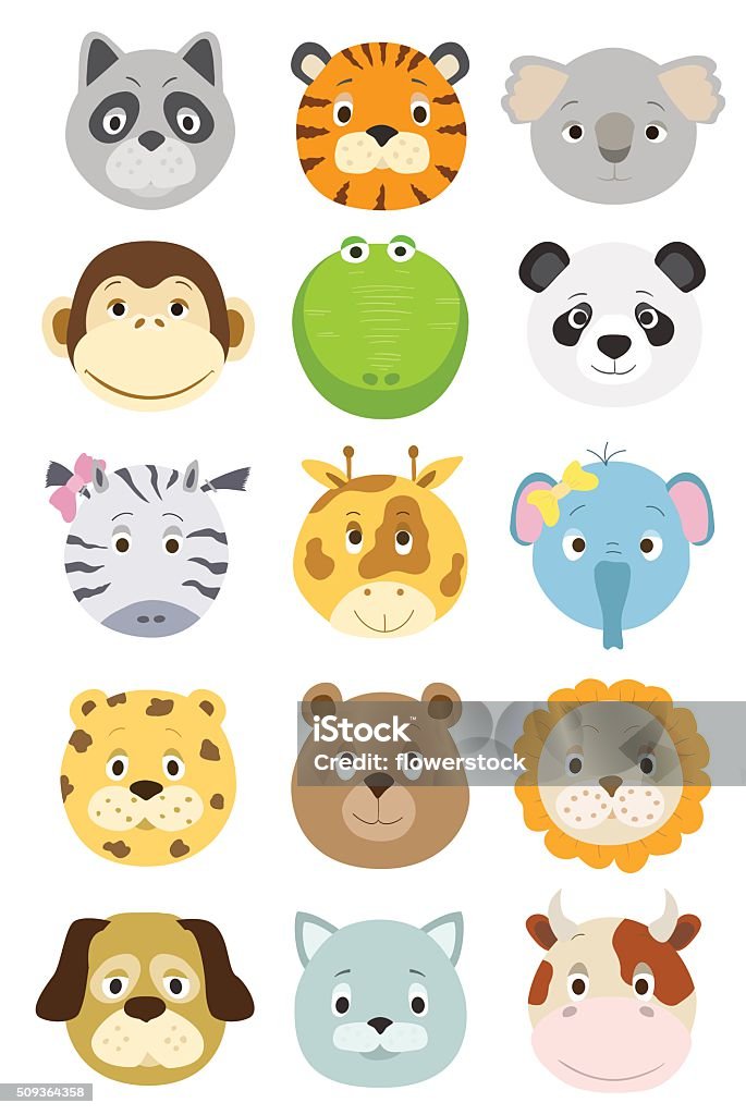 Ilustración de Linda Animales De Dibujos Animados De Caras y más Vectores Libres de Derechos de Animal - Animal, Animal doméstico, Animales de Safari - iStock Ilustración de Linda Animales De Dibujos Animados De Caras y más Vectores Libres de Derechos de Animal - Animal, Animal doméstico, Animales de Safari - iStock
