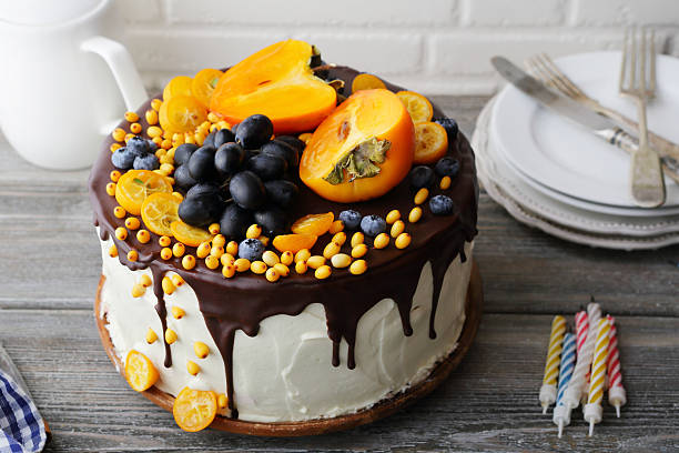 istock cake with fruits decorations 509366118