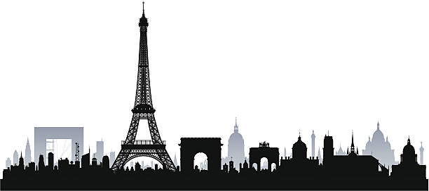 illustrazioni stock, clip art, cartoni animati e icone di tendenza di parigi (complete, separato e dettagliato edifici) - arc de triomphe du carrousel