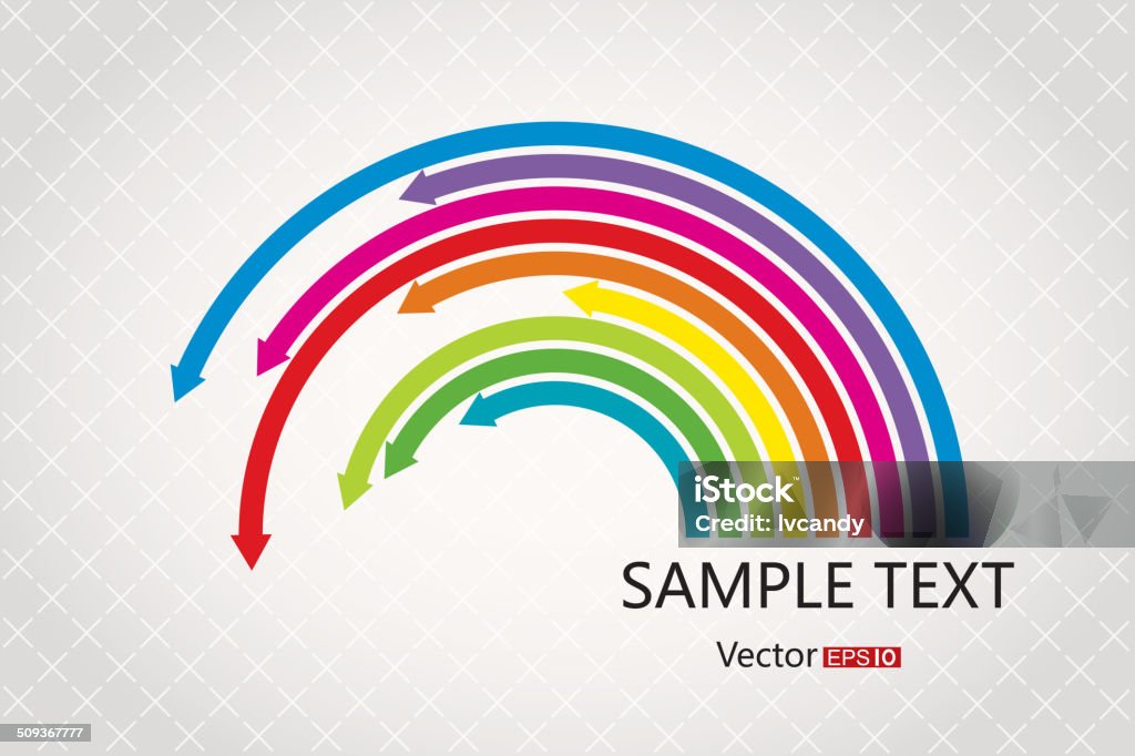 Habitación Rainbow flechas - arte vectorial de Abstracto libre de derechos