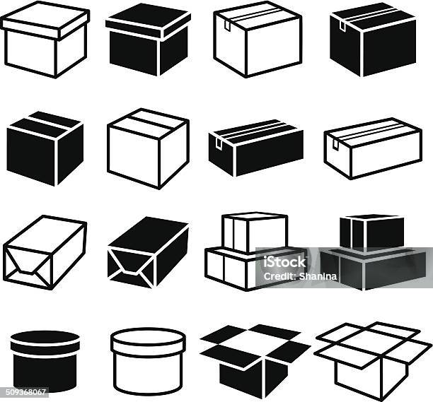 Ilustración de Cajas De Montaje y más Vectores Libres de Derechos de Caja - Caja, Paquete, Envase de cartón