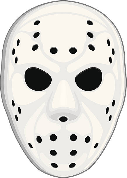 illustrations, cliparts, dessins animés et icônes de masque de hockey sur glace - hockey sur patins