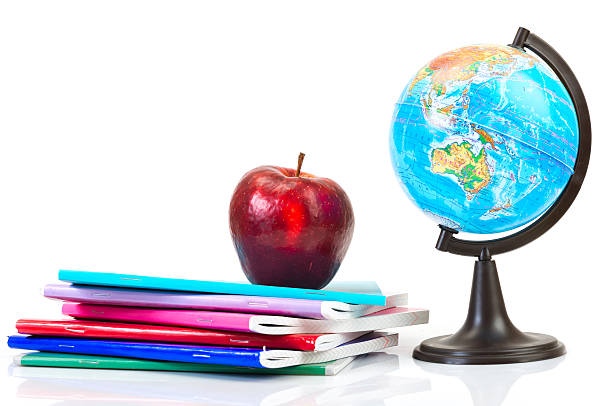 istock Schoolchild and student studies accessories. Back to school conc 509369157