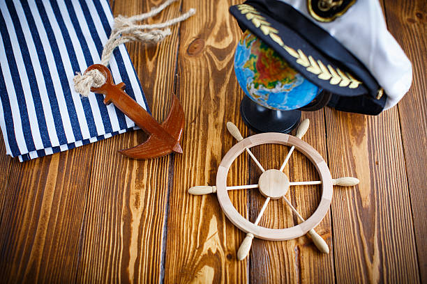 istock Decorative wooden steering wheel 509370526