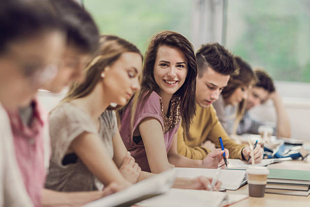 istock Group of students during a lecture in the classroom. 509373538