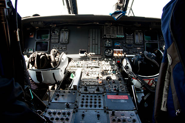 istock Inside of a helicopter or plane cockpit 509391443