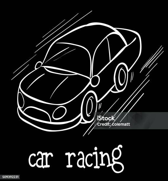 Car Racing Stock Illustration - Download Image Now - Activity, Backgrounds, Car