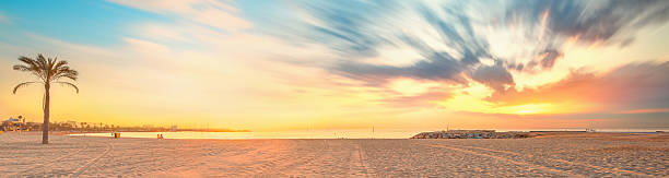istock Barceloneta Beach in Barcelona at sunrise 509392237