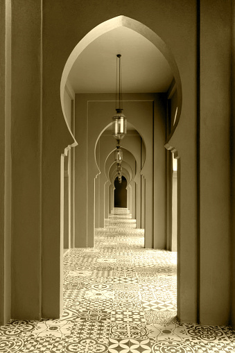 walkway moroccan style decor