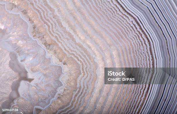 Waves In Light Agate Structure Stock Photo - Download Image Now - Agate, Crystal, Gemstone