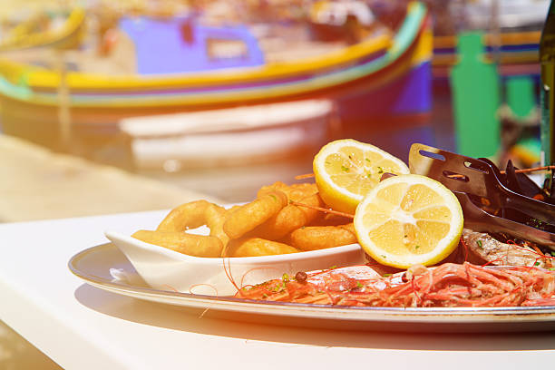 istock Seafood platter served in mediterranean restaurant 509407688