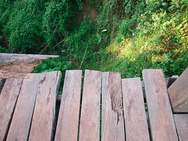 The end of wooden bridge