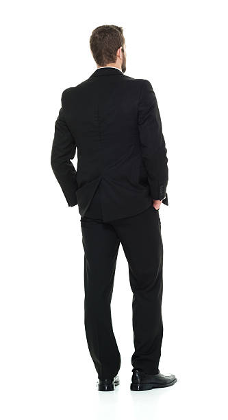 istock Rear view of businessman standing 509411986