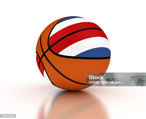 Foto de Time De Basquete Da Costa Rica e mais fotos de stock de Atividade - Atividade, Bandeira, Bandeira da Costa Rica