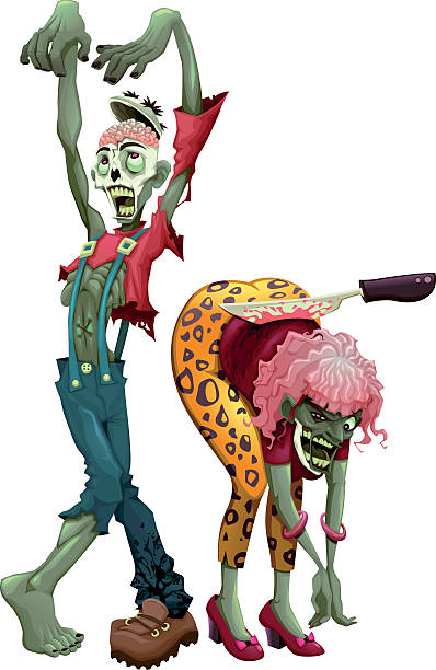 istock Funny couple of zombies 509414900