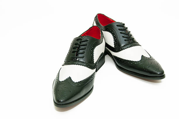 istock Black and white gangster shoes 509414902