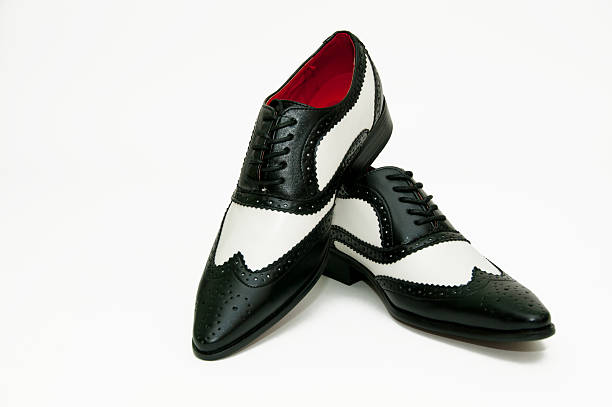 istock Black and white gangster shoes 509414912