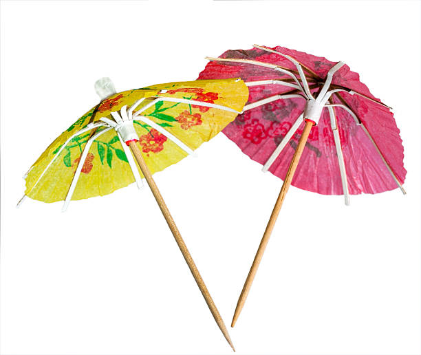 ombrellino da cocktail - umbrella two objects cocktail drink foto e immagini stock