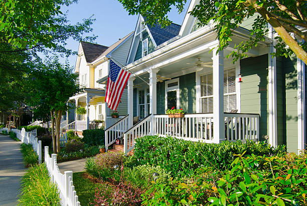 patriótica estadounidense house - house home interior flag usa fotografías e imágenes de stock