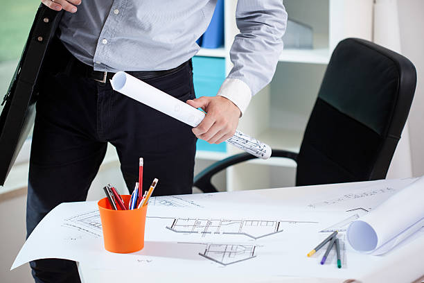 Male architect before meeting